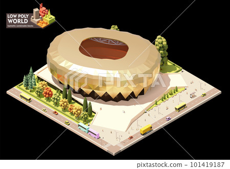 Vector isometric stadium building 101419187