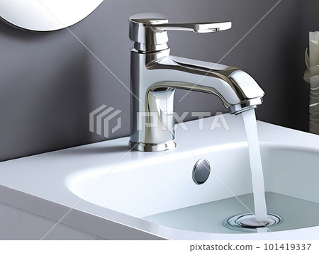 The Intensity of High-Pressure Faucet. Generative AI. The Intensity of High-Pressure Faucet. Generative AI. 101419337