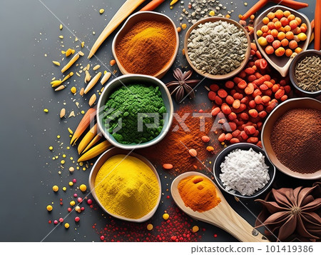A Bright Celebration of Global Spices. Generative AI. A Bright Celebration of Global Spices. Generative AI. 101419386