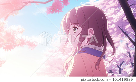 女人 櫻花盛開的季節 101419889