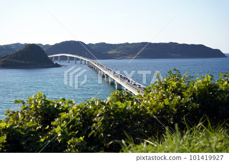 Congested Tsunoshima Bridge 101419927