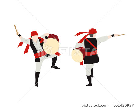 Illustration of a man dancing Acer 101420957