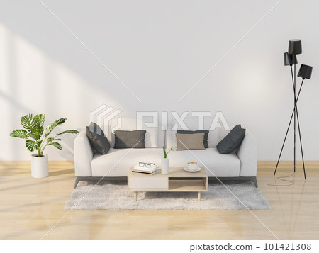 interior living room with sofa. 3D render 101421308