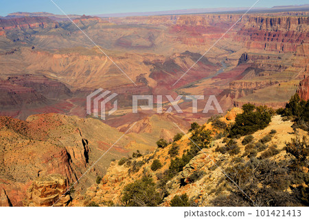 Hazy Blue Sky Grand Canyon Arizona Hazy Blue Sky Grand Canyon Arizona 101421413
