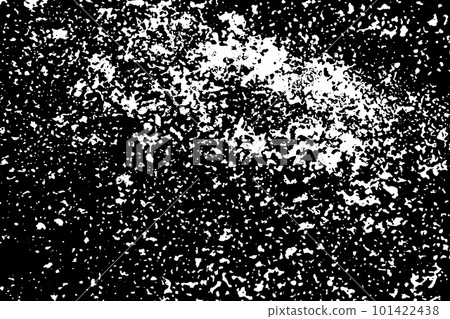 Grunge black and white scratched textured background. Abstract messy and distressed element. (vector) 101422438