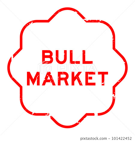 Grunge red bull market word rubber seal stamp on wthie background Grunge red bull market word rubber seal stamp on wthie background 101422452