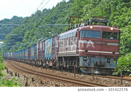 北陸本線 Kurikara-Tsubata JR Freight EF81-125（富山） 101422576