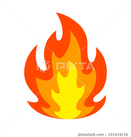 Illustration of stylized fire. Decorative element for design. 101424216
