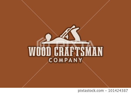 Vintage Woodworking Wood Fore Plane or Jack Plane Logo design Vintage Woodworking Wood Fore Plane or Jack Plane Logo design 101424387