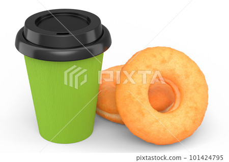 Paper coffee cup for cappuccino, americano, espresso, mocha, latte on white Paper coffee cup for cappuccino, americano, espresso, mocha, latte on white 101424795