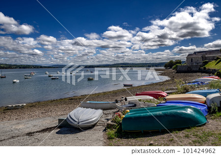 Coast and Harbor Of Finistere Village Landevennec In Nature Park Amorique In Brittany, France Coast and Harbor Of Finistere Village Landevennec In Nature Park Amorique In Brittany, France 101424962