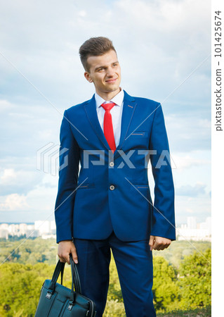 Cheerful businessman Cheerful businessman 101425674