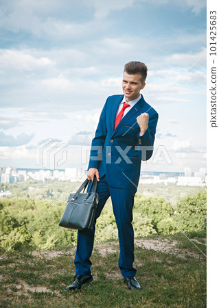 Cheerful businessman Cheerful businessman 101425683
