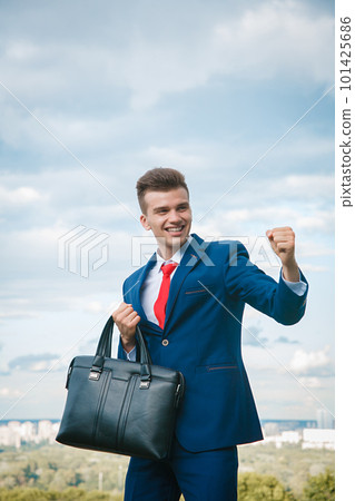 Cheerful businessman Cheerful businessman 101425686