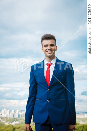 Cheerful businessman Cheerful businessman 101425689