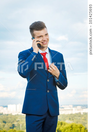 Cheerful businessman Cheerful businessman 101425693