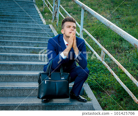 Sad businessman 101425706