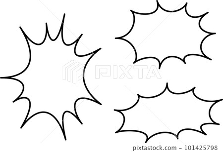 Simple speech bubble set - Stock Illustration [101425798] - PIXTA