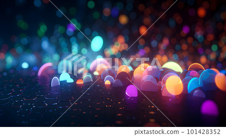 Digital background of colorful dots "AI generated image" Digital background of colorful dots "AI generated image" 101428352