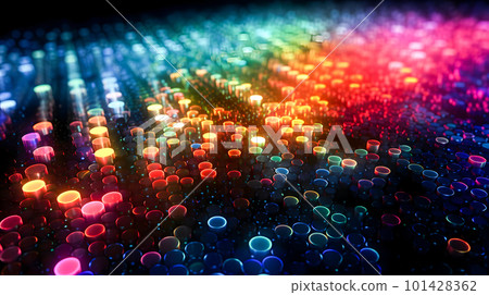 Digital background of colorful dots "AI generated image" Digital background of colorful dots "AI generated image" 101428362