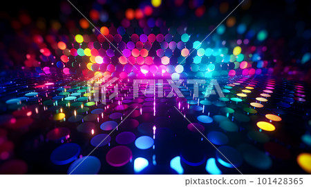 Digital background of colorful dots "AI generated image" Digital background of colorful dots "AI generated image" 101428365