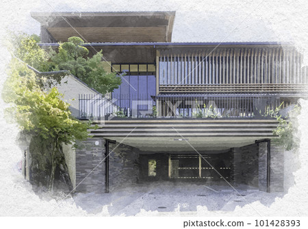 廣島縣廿日市市水彩風格宮島繪圖宮島交流館 101428393
