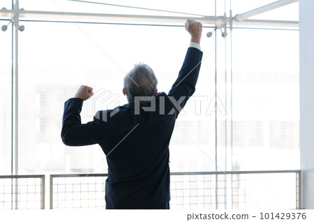Growing businessman senior Growing businessman senior 101429376