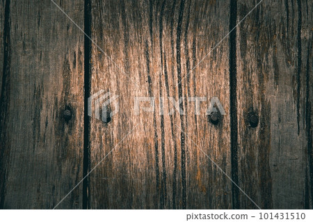 Old wooden board background material / old simple brown board texture / dark wood texture 101431510
