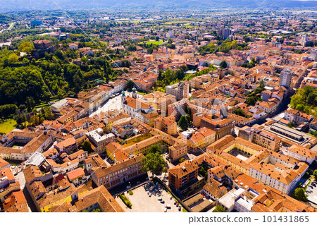 Aerial view of Gorizia cityscape, Italy 101431865