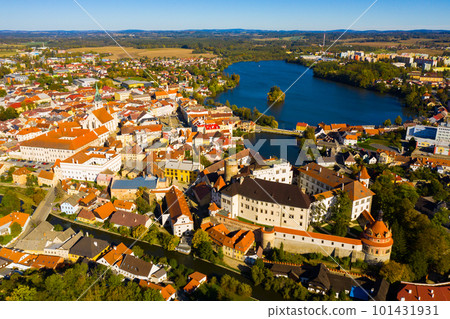 Aerial view of Jindrichuv Hradec, Czech Republic Aerial view of Jindrichuv Hradec, Czech Republic 101431931