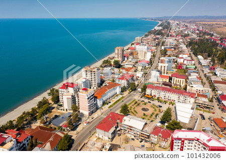 Black sea coast in Kobuleti city, Georgia Black sea coast in Kobuleti city, Georgia 101432006