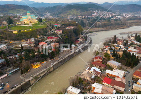 Top view of the historic city of Kutaisi 101432671