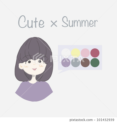 面部類型診斷和個人顏色診斷的插圖（Imecon（圖像顧問）） 101432939