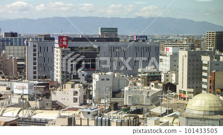 Ichinomiya Station seen from Ichinomiya City Hall Observation Restaurant 101433505