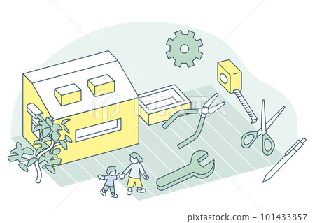 Buildings and tools that require maintenance. 101433857