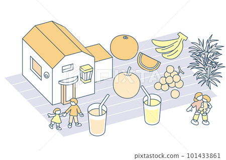 A vitamin obtained from fruits. Sweet and savory juice. 101433861