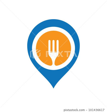 Food location logo images illustration 101436617