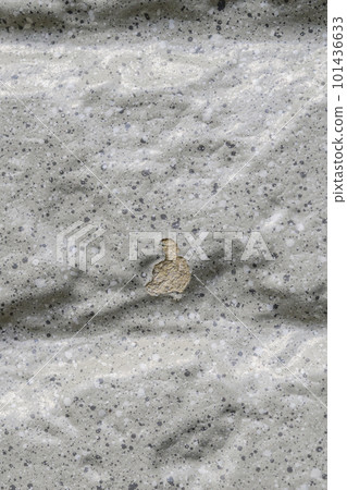 Close-up of the wall of the house where the paint film is missing (before and after the house renovation) 101436633