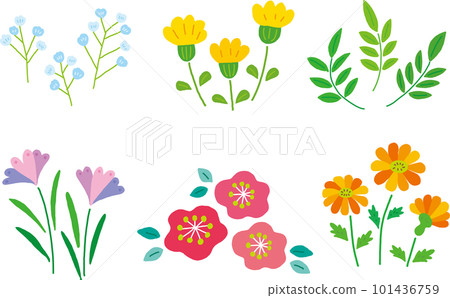 五顏六色的花圖 101436759