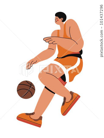 Sports basketball player, basketballer in uniform Sports basketball player, basketballer in uniform 101437296