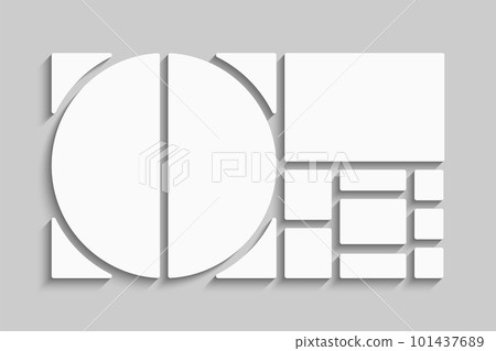Template collage of eleven frames, images, photo 101437689