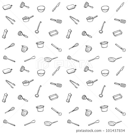 Kitchen utensils Background material 1 color Kitchen utensils Background material 1 color 101437834