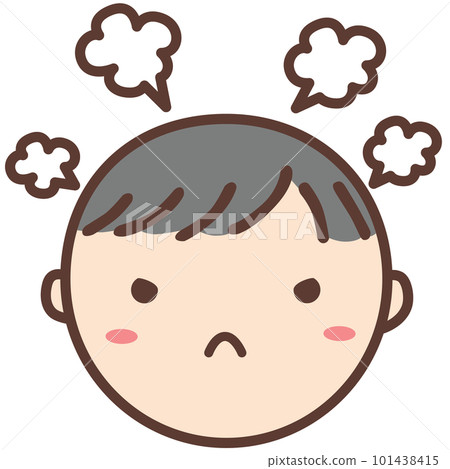 "Get angry" picture card (life scene) [rehabilitation, developmental disorder, autism] 101438415