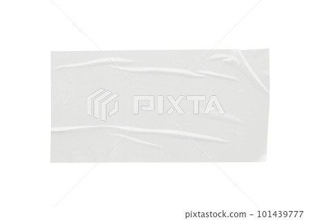 Paper sticker label isolated on white background Paper sticker label isolated on white background 101439777