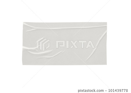 Paper sticker label isolated on white background Paper sticker label isolated on white background 101439778