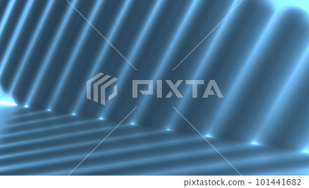 Evenly sharp bluish-white light and shadow coming in from the upper right and refracting along the wall Evenly sharp bluish-white light and shadow coming in from the upper right and refracting along the wall 101441682
