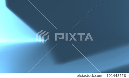 A bluish-white light bent in a V shape by the wall A bluish-white light bent in a V shape by the wall 101442558