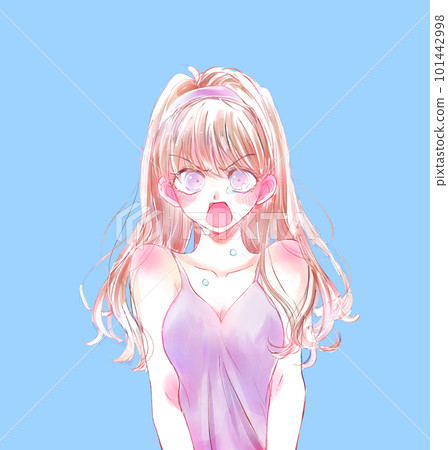 A woman crying while angry 101442998