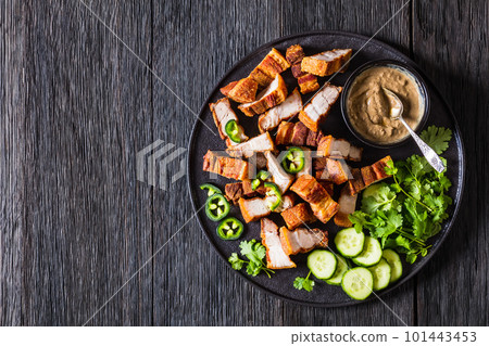 Lechon Kawali, filipino crispy fried pork belly 101443453