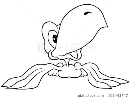 Drawing of a Parrot with a Big Beak Drawing of a Parrot with a Big Beak 101443747